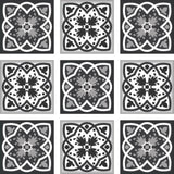 8" X 8" Black White And Gray Baz Peel And Stick Removable Tiles - Homeroots