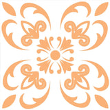 8" X 8" Yellow White And Blues Peel And Stick Removable Tiles - Homeroots