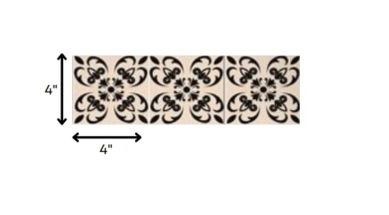 4" X 4" Mini Orchid Peel And Stick Removable Tiles - Homeroots