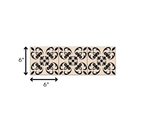 6" X 6" Mini Orchid Peel And Stick Removable Tiles - Homeroots