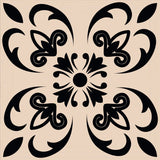 6" X 6" Mini Orchid Peel And Stick Removable Tiles - Homeroots