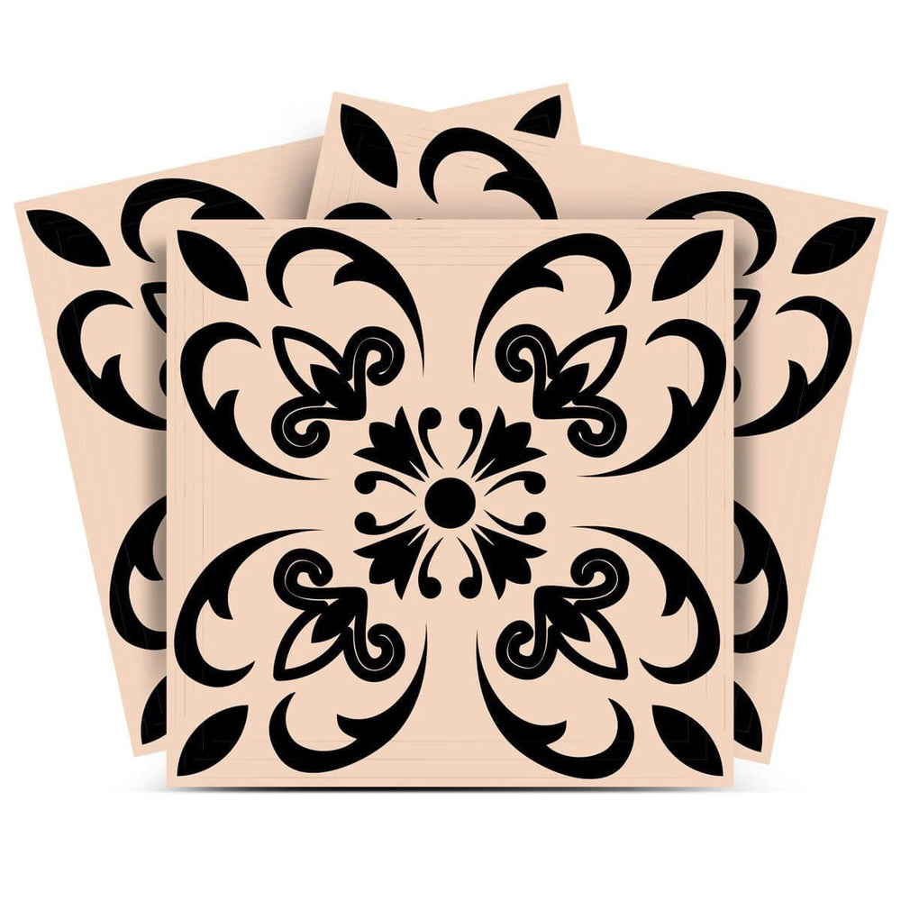 6" X 6" Mini Orchid Peel And Stick Removable Tiles - Homeroots