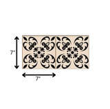 7" X 7" Mini Orchid Peel And Stick Removable Tiles - Homeroots