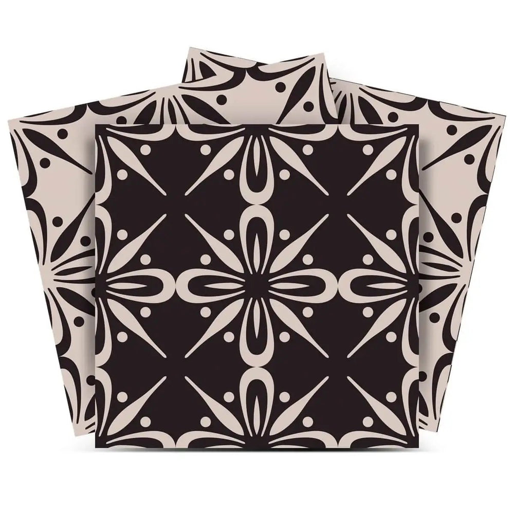 7" X 7" The Clover Peel And Stick Removable Tiles - Homeroots