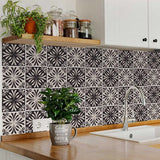 7" X 7" Cinnamon Swirl Peel And Stick Removable Tiles - Homeroots