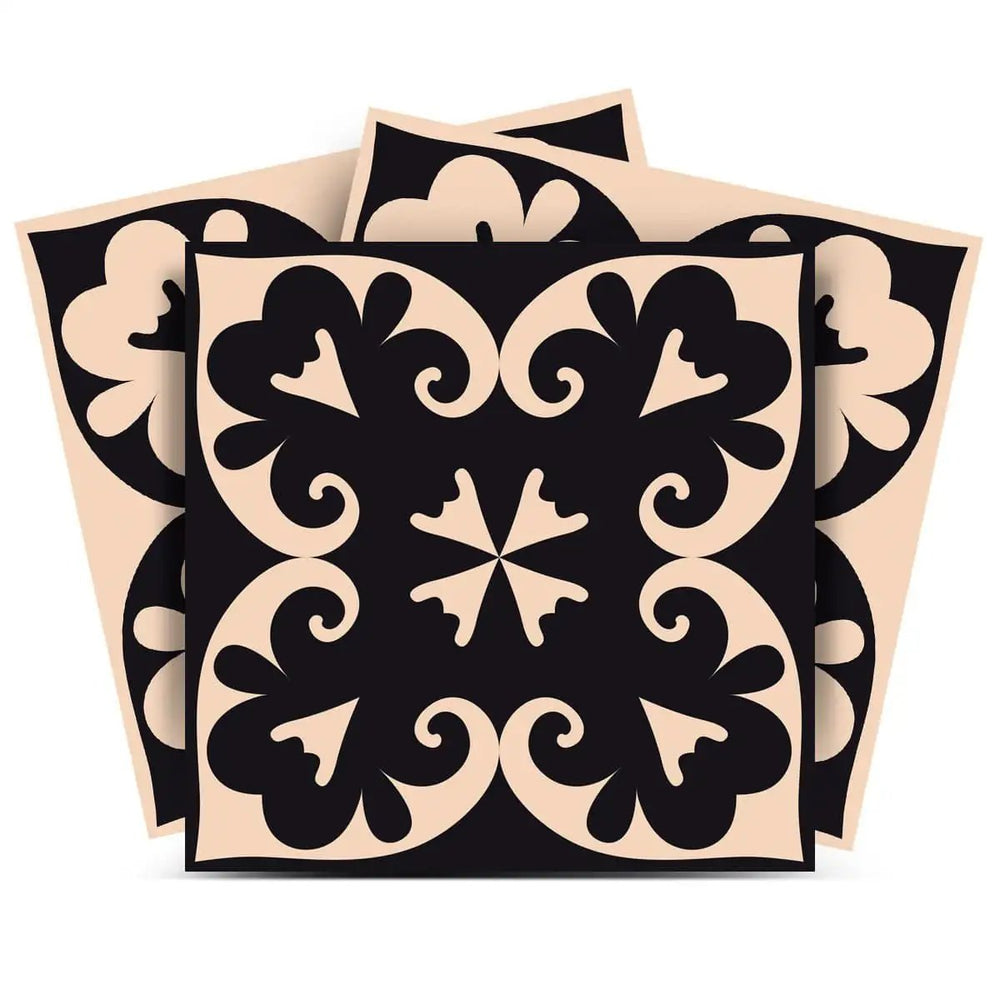 4" X 4" The Sheep Peel And Stick Removable Tiles - Homeroots