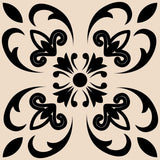 6" X 6" Cream And Black Mosaic Peel And Stick Removable Tiles - Homeroots - Flyclothing LLC