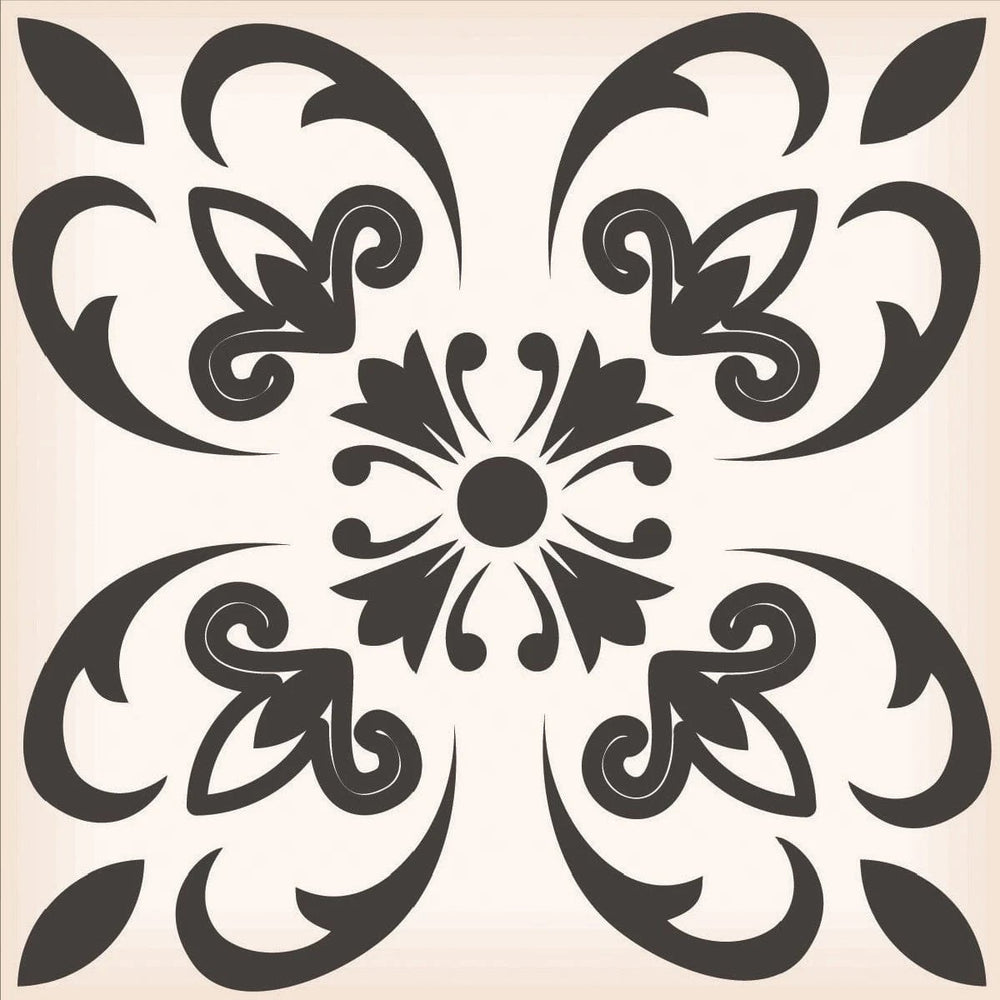 6" X 6" Charcoal And White Mosaic Peel And Stick Removable Tiles - Homeroots - Flyclothing LLC