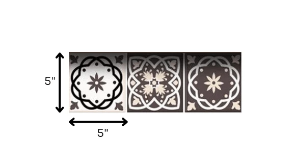 5" X 5" Light Brown And White Mosaic Peel And Stick Removable Tiles - Homeroots - Flyclothing LLC