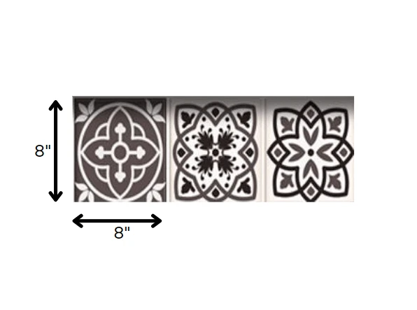 8" X 8" Light Brown And White Mosaic Peel And Stick Removable Tiles - Homeroots - Flyclothing LLC