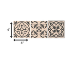 6" X 6" Espresso Brown Mosaic Peel And Stick Removable Tiles - Homeroots - Flyclothing LLC