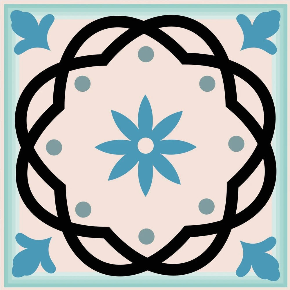 8" X 8" Sky Blue Mosaic Peel And Stick Removable Tiles - Homeroots - Flyclothing LLC