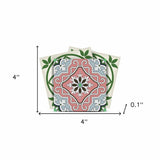 4" X 4" Vintage Green And Taupe Mosaic Peel And Stick Removable Tiles - Homeroots - Flyclothing LLC