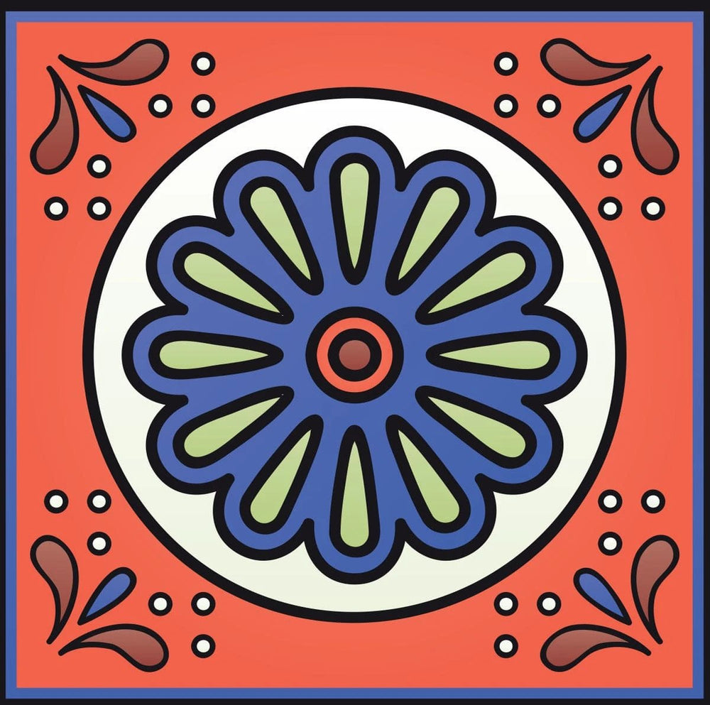 4" X 4" Mediterra Terra Cotta Mosaic Peel And Stick Removable Tiles - Homeroots - Flyclothing LLC