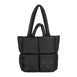 Evansville Black Puff Tote - Logo Brands - Flyclothing LLC