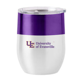 Evansville 16oz Colorblock Stainless Curved Beverage - Logo Brands - Flyclothing LLC