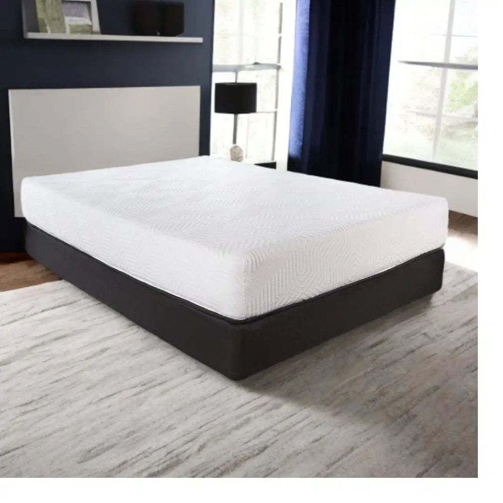 10.5" Hybrid Lux Memory Foam And Wrapped Coil Mattress Twin - Homeroots