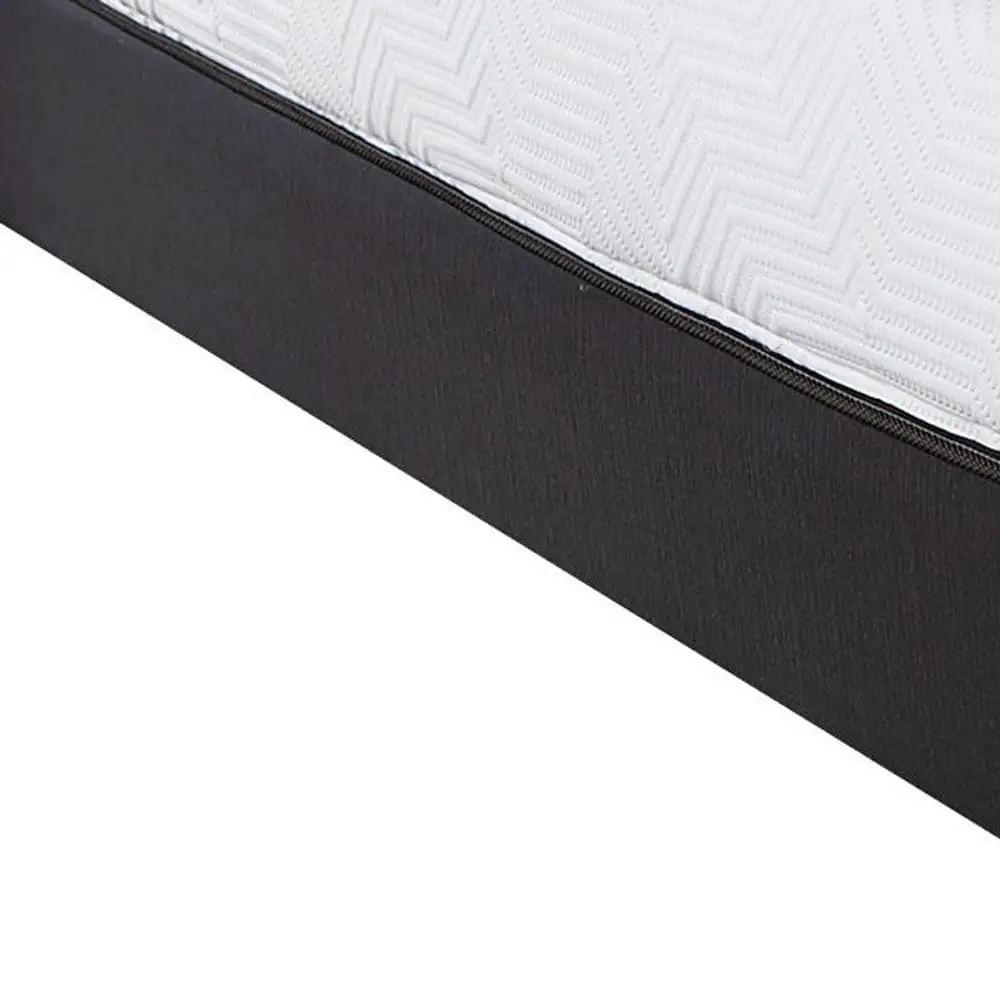 10.5" Hybrid Lux Memory Foam And Wrapped Coil Mattress Twin - Homeroots