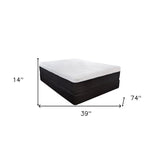 14" Hybrid Lux Memory Foam And Wrapped Coil Mattress Twin - Homeroots