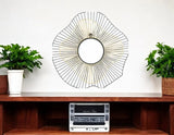 22" Black Abstract Metal Framed Accent Mirror - Homeroots - Flyclothing LLC