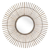 Gold Tribal Round Mirror - Homeroots - Flyclothing LLC