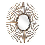 Gold Tribal Round Mirror - Homeroots - Flyclothing LLC