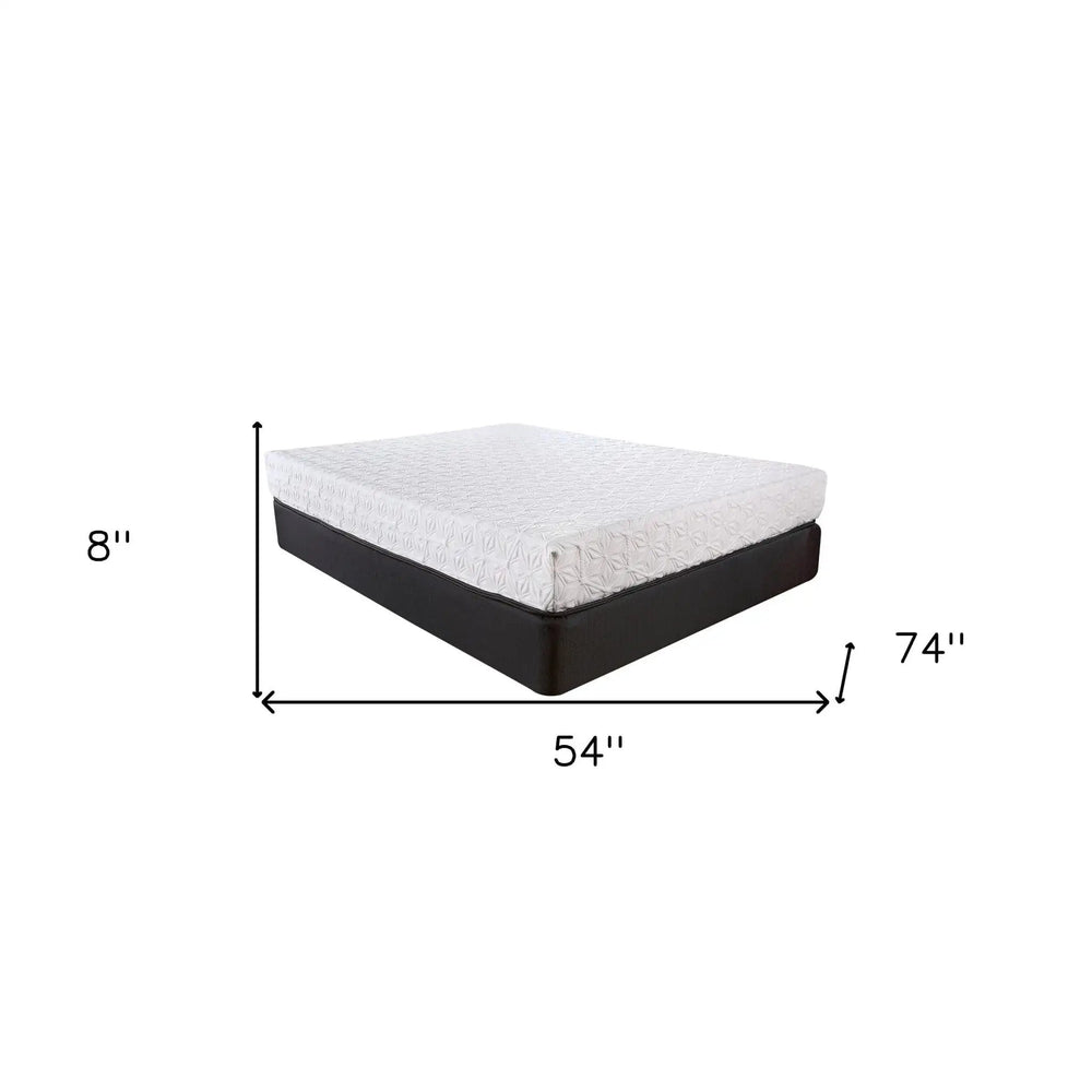 8" Three Layer Gel Infused Memory Foam Smooth Top Mattress Full - Homeroots - Flyclothing LLC
