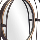 Industrial Gray Mirror Shelf - Homeroots - Flyclothing LLC