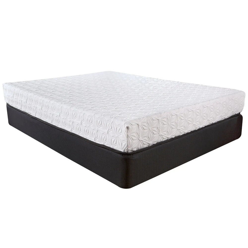 8" Three Layer Gel Infused Memory Foam Smooth Top Mattress Queen - Homeroots - Flyclothing LLC