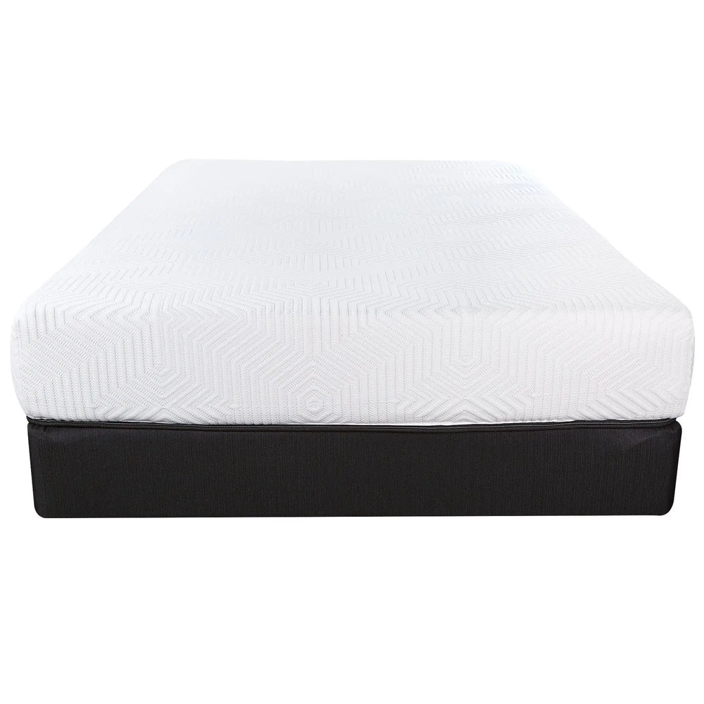10.5" Hybrid Lux Memory Foam And Wrapped Coil Mattress Queen - Homeroots