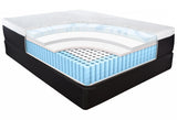13" Hybrid Lux Memory Foam And Wrapped Coil Mattress Queen - Homeroots
