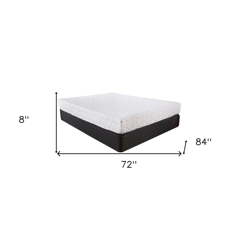 8" Three Layer Gel Infused Memory Foam Smooth Top Mattress Cal King - Homeroots - Flyclothing LLC