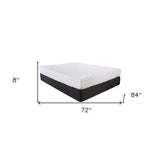 8" Three Layer Gel Infused Memory Foam Smooth Top Mattress Cal King - Homeroots - Flyclothing LLC