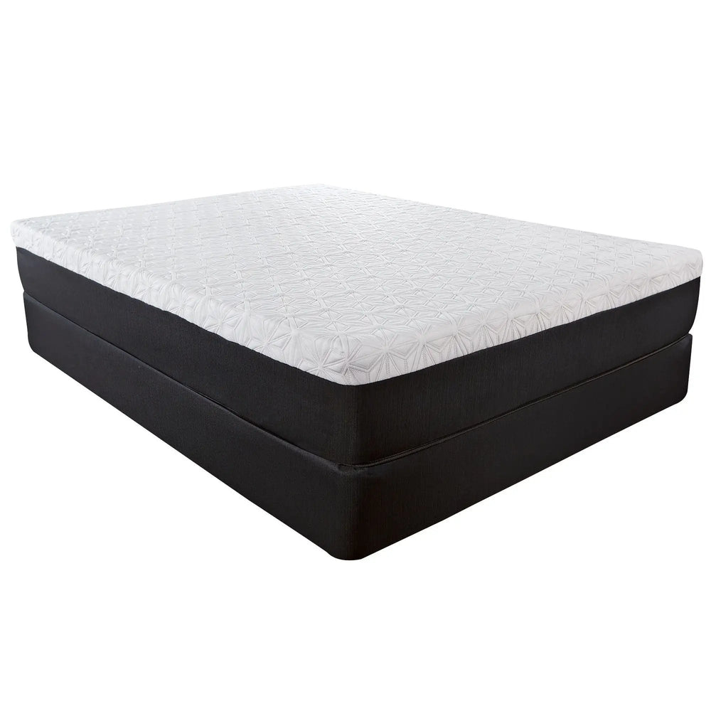 10.5" Lux Gel Infused Memory Foam And High Density Foam Mattress Cal King - Homeroots