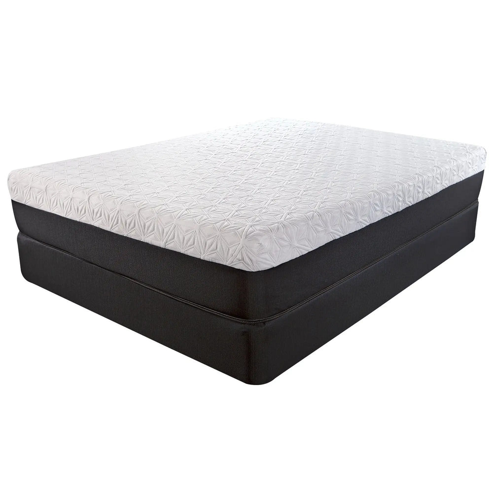 11.5" Lux Copper Infused Gel Memory Foam And High Density Foam Mattress Cal King - Homeroots