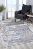 4' X 6' Gray Abstract Irregular Blocks Area Rug - Homeroots - Flyclothing LLC