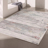 4' X 6' Gray Abstract Irregular Blocks Area Rug - Homeroots - Flyclothing LLC