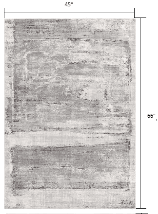 4' X 6' Gray Abstract Irregular Blocks Area Rug - Homeroots - Flyclothing LLC