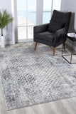 4' X 6' Gray And Ivory Distressed Area Rug - Homeroots - Flyclothing LLC