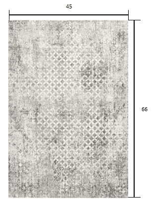 4' X 6' Gray And Ivory Distressed Area Rug - Homeroots - Flyclothing LLC