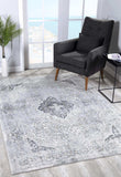 4' X 6' Grey Oriental Area Rug - Homeroots - Flyclothing LLC
