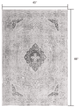 4' X 6' Grey Oriental Area Rug - Homeroots - Flyclothing LLC