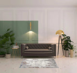 4' X 6' Gray And Ivory Modern Abstract Area Rug - Homeroots - Flyclothing LLC