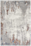 4' X 6' Gray And Ivory Modern Abstract Area Rug - Homeroots - Flyclothing LLC