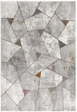 5' X 8' Grey Geometric Area Rug - Homeroots - Flyclothing LLC