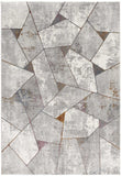 8' X 11' Grey Geometric Area Rug - Homeroots - Flyclothing LLC