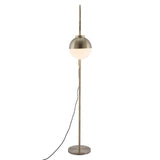 White and Brushed Bronze Crossed Floor Lamp - Homeroots - Flyclothing LLC
