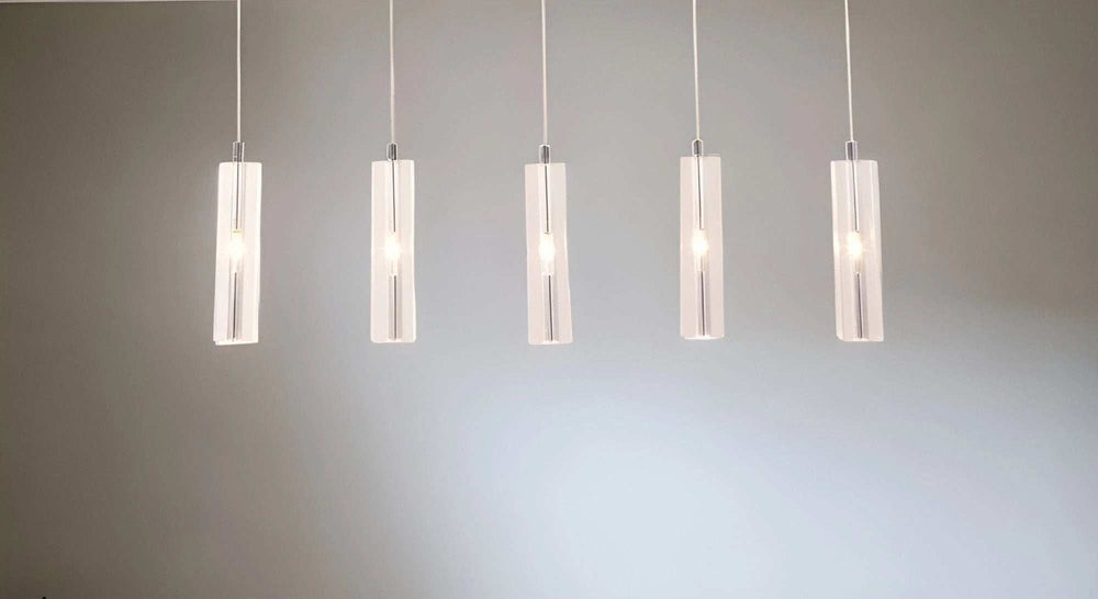Stark Five Bulb Clear Ceiling Lamp - Homeroots - Flyclothing LLC