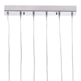 Silver Kitchen Island Six Light Metal LED Ceiling Light With Shades - Homeroots - Flyclothing LLC
