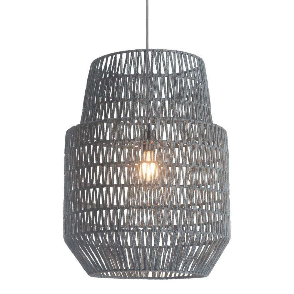 Gray Night Sky Zig Zag Ceiling Lamp - Homeroots - Flyclothing LLC